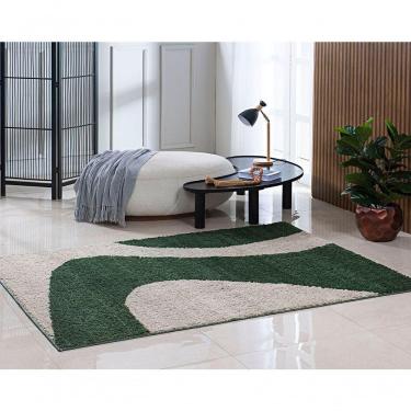 Imagem de Tapete Sala Toque Macio 2,00x2,50 Linha Design Antid. Verde Des 17