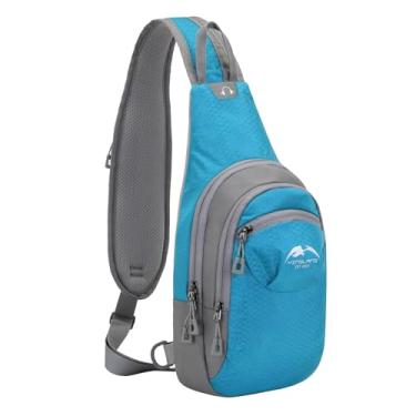 Imagem de Bolsa crossbody para mulheres, bolsa de peito casual simples Bolsa crossbody leve com zíper Bolsa portátil para esportes Bolsas ocidentais para mulheres Bolsa de ombro