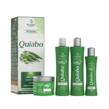 Imagem de Kit capilar quiabo umectação brilho hidratação bio instinto