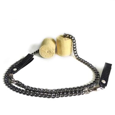 Imagem de Fire Poi，Flow, Spinning, 50mm Kevlar Wick Head，Circus, Dance Prop – for Festivals & Performances(63cm)