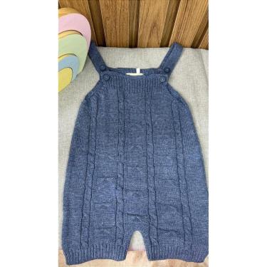 Imagem de Jardineira Romper Trabalhado Azul Jeans