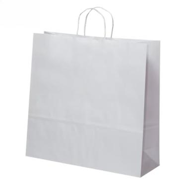 Imagem de Sacola LC Kraft Branco Alça Branca 39,5x13,5x33 c/10un (Branco)