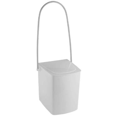 Imagem de Lixeira 24x25,5x62,5cm Alça Longa Silver - 1163 - Cris-metal Lixeira 24x25,5x62,5cm Alca Longa Silver 1163 Cris Metal