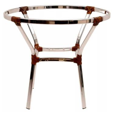 Imagem de Mesa Ascoli Em Alumínio Para Varanda, Edícula Trama Capuccino