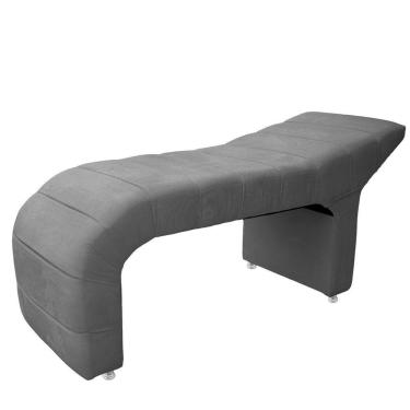 Imagem de Maca Estofada Julia Para Estetica Facial Sombrancelha E Cilios Suede Cor Cinza Claro