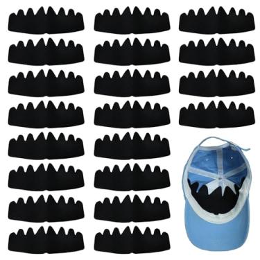 Imagem de 20 peças de inserção de modelador de chapéu, forro de suor, inserção de chapéus para manter a forma, inserção de modelador de chapéu de feltro, lavável, reutilizável, remodelador de chapéu com design