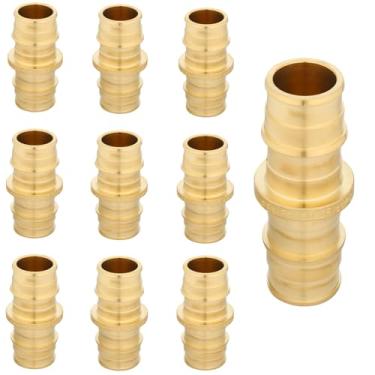 Imagem de Conexões de acoplamento de expansão PEX-A de 3/4 polegadas, conector reto de latão, encaixe de tubulação PEX-A, acessórios de encanamento de latão sem chumbo para água quente e fria, água potável