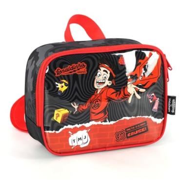 Imagem de Lancheira Térmica de Costas Enaldinho Infantil Escolar Passeio (Preto)