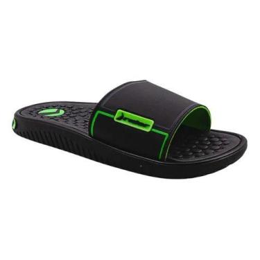 Imagem de Chinelo Rider Infantil Pump Slide 11784 Preto Verde Cinza, Preto, Verd