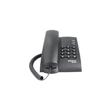 Imagem de Telefone Com Fio Com Chave 3 Funções Intelbras Pleno Preto