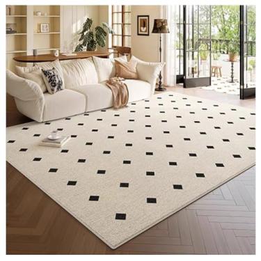 Imagem de SPXMQSS Tapetes de área para sala de estar, tapetes antiderrapantes e resistentes a manchas tapetes grandes macios laváveis para sala de estar, quarto, sala de jantar, escritório A 200 x 300 cm