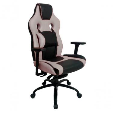 Imagem de Cadeira Gamer Com Almofada Linha Gamer Racing Cinza