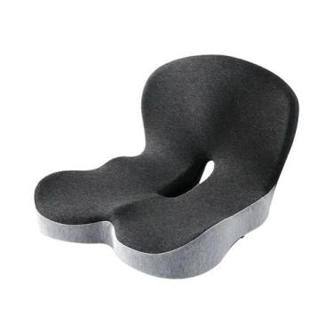 Imagem de Almofada De Suporte Lombar Em Espuma De Memória Para Carro E Cadeira D