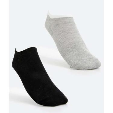 Imagem de Kit 2 Pares Meias Invisíveis Feminina Básicas Marisa-56356, 34/39, Cin