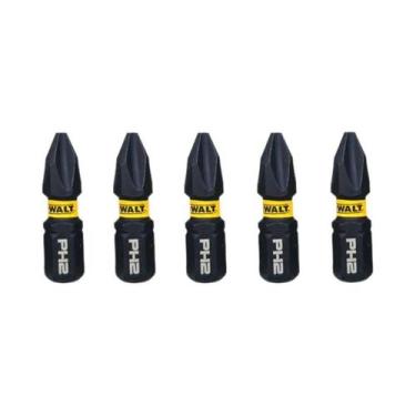 Imagem de Conjunto De Pontas De Impacto PH2 De 25MM HSS Antiderrapante Preto DEW