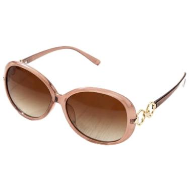 Imagem de Generic Óculos de sol polarizados grandes para mulheres, Jackie O Style, marrom/marrom gradiente, Medium/Large