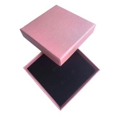 Imagem de ARTISAMILY Caixas de presente rosa de Natal, 12 peças, 3,5 x 3,5 x 1 brinco, pulseira, colar, caixas de joias, caixa de joias, papelão, papelão, caixa de joias, caixa de colar para aniversário