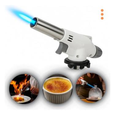 Imagem de Culinária Gourmet Portátil Maçarico Profissional Fogo Regulável - Oási