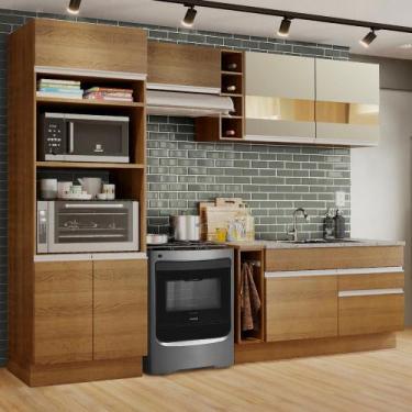 Imagem de Cozinha Completa Madesa Jade com Armário e Balcão (Sem Tampo e Pia), R