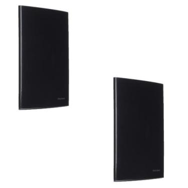 Imagem de Kit 2 Placa 4x2 Cega Sleek Ebony- Preta Margirius Cor:Preto, Preto