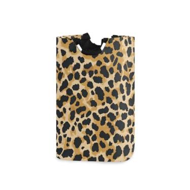 Imagem de CEBUGI Cesto de lavanderia com estampa animal, cesto de roupa suja dobrável para roupas, quarto, banheiro, dormitório