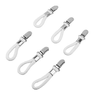 Imagem de aqxreight 6 Peças de Clipes para Pendurar Toalhas, Laço de Algodão, Gancho de Toalha de Aço Inoxidável, Cabide para Casa, Banheiro, Cozinha, Oferecendo Deformação Resistente Ao Desgaste Inoxidável