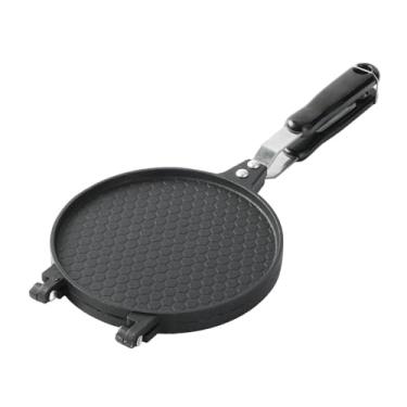 Imagem de IEUDNS Máquina de fazer cones de waffle, frigideira antiaderente para crepes e cones de sorvete para festas, cozinha e confeitaria, 17cm