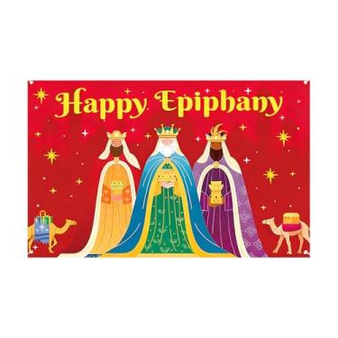 Imagem de Fundo Temático para a Festa do de Reis | Decoração 183x152 cm - Fundo Festivo para Cabine Fotográfica,Para Igreja Escola Eventos Natalinos Casa Escritório Loja Festas Reuniões Familiares Berçário