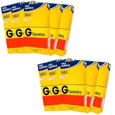 Imagem de Kit 10 Und Tadalafila T.d.l. 5mg Neo Frete Imediato E Discreto 28cps cada