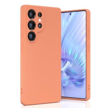 Imagem de Boaixiaen Compatível com Samsung Galaxy S25 Ultra, capa de telefone à prova de choque de silicone líquido fino macio TPU com proteção total à prova de choque para Galaxy S25 Ultra 5G 6,9 polegadas