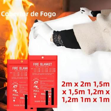 Imagem de Cobertor De Emergência De Fibra De Vidro Para Supressão De Incêndio Em