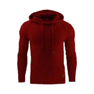 Imagem de Moletom Casual Oversize Quente Em Cor Sólida Com Zíper Para Homens E M