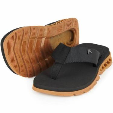 Imagem de Chinelo Kenner Rakka U1 Masculino - Preto e Marrom, 43