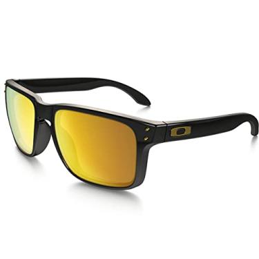 Imagem de Óculos de Sol Oakley Holbrook 0OO9102L 9102E3 Tam 55 / Preto - Lentes 24K Iridium
