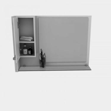 Imagem de Conjunto Para Banheiro Gabinete com Cuba F44 e Espelheira Legno 830w Branco/carvalho