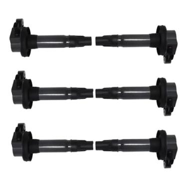 Imagem de Compatível com Taurus, Transit 2018 e 2019 e Flex 2016, 2017, 2018 e 2019. Kit com 6 bobinas de ignição para motores de veículos (código 7T4Z12029F).