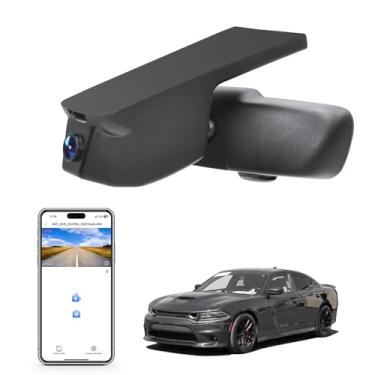 Imagem de Mangoal Câmera veicular 4K personalizada para Dodge Charger 2015, 2016, 2017, 2018, 2019, 2020, 2021, 2022, 2023 (modelo A), GT R/T SRT Hellcat Widebody SXT Scat, visual OEM integrado, UHD 2160P, WiFi