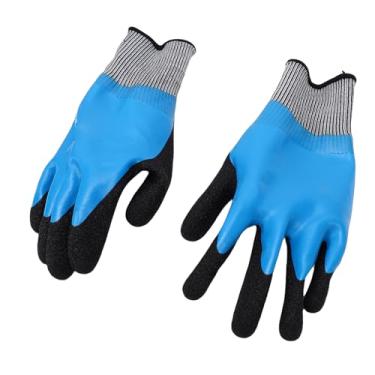 Imagem de GLOGLOW Luvas de Artesanato, Luvas de Segurança de Borracha à Prova de Tensão de 1000V Design Antiderrapante à Prova de água para Trabalhos Elétricos Manutenção Doméstica Isoladas para Eletricista