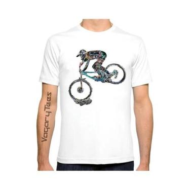 Imagem de Camiseta Masculina De Verão Com Estampa MTB Para Ciclismo Downhill Cas