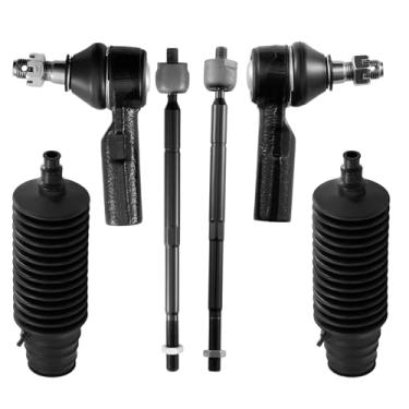 Imagem de BDFHYK 6 peças de kit de terminais de direção frontal interna e externa com bota de direção compatível com Toyota 1995-2004 Avalon Camry Sienna Solara, compatível com Lexus 1992-2001 ES300