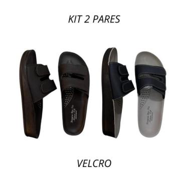 Imagem de Kit 2 Pares Sandalia Ortopédica Birlken Confortavel Terapia dos Pés Fe