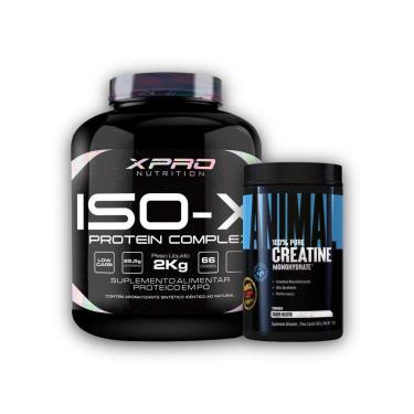 Imagem de Kit Whey Iso X 2Kg - XPro + Creatina Animal 500g - Universal-Unissex
