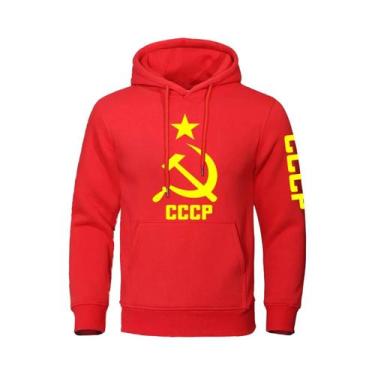 Imagem de Moletom Masculino De Manga Longa Com Corte Solto, Cor Sólida, Moda Cas