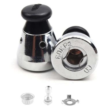 Imagem de Válvula de substituição universal para panela de pressão com haste de escape, segura e antibloqueio, controle de pressão de peso do regulador 80KPA