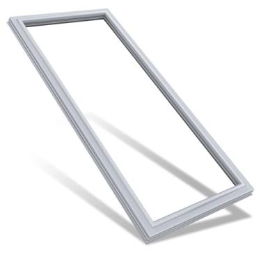 Imagem de Gaxeta de porta de geladeira fresca atualizada de 84,1 x 43,5 cm compatível com vedação de porta de geladeira Samsung 3189155 AP4577892 EAP4173216 PS4173216 cinza