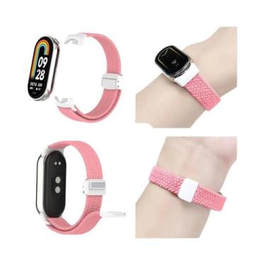 Imagem de Pulseira De Nylon Trançada Para Xiaomi Band 8 Com Fecho Magnético, Lux