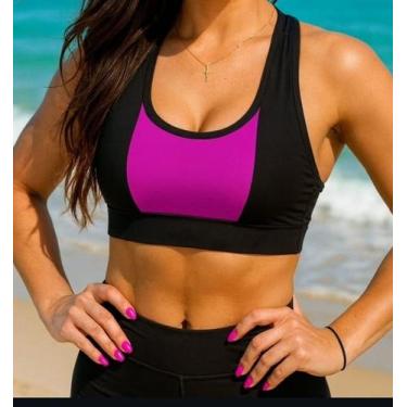 Imagem de Kit 2 Top Academia com bojo removível - LukeFit, GG