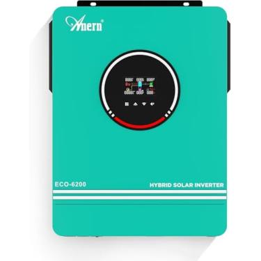 Imagem de Inversor Solar Híbrido de 6200W 48V CC a 220-230V CA, Inversor de Onda Senoidal Pura com Controlador de Carga Solar MPPT de 120A, Adequado Para Bateria de Gel de Chumbo-ácido de Lítio de 48V