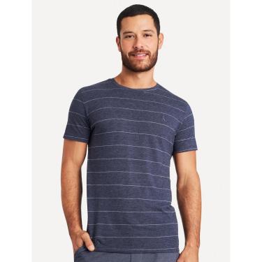 Imagem de Camiseta Reserva Masculina Listrado Nice Azul Marinho-Masculino