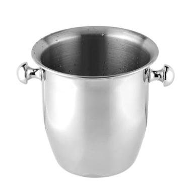 Imagem de Balde de gelo em forma de chifre de aço inoxidável para uso doméstico adequado para vinho de cerveja e champanhe. Banheira térmica (pequena)